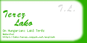 terez lako business card