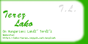 terez lako business card